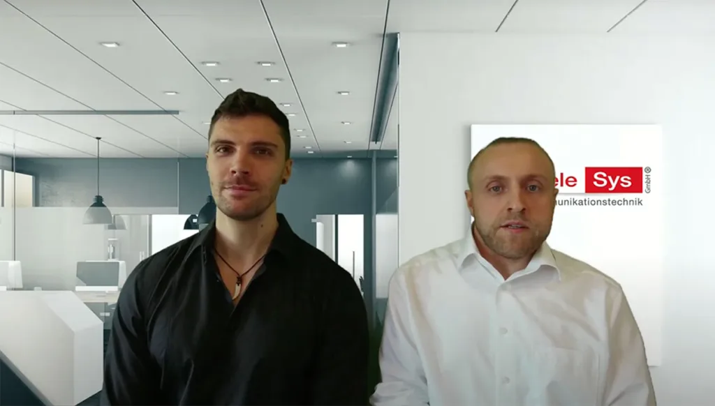 Screenshot aus dem Webinar TeleSys Cybersecurity in der Praxis